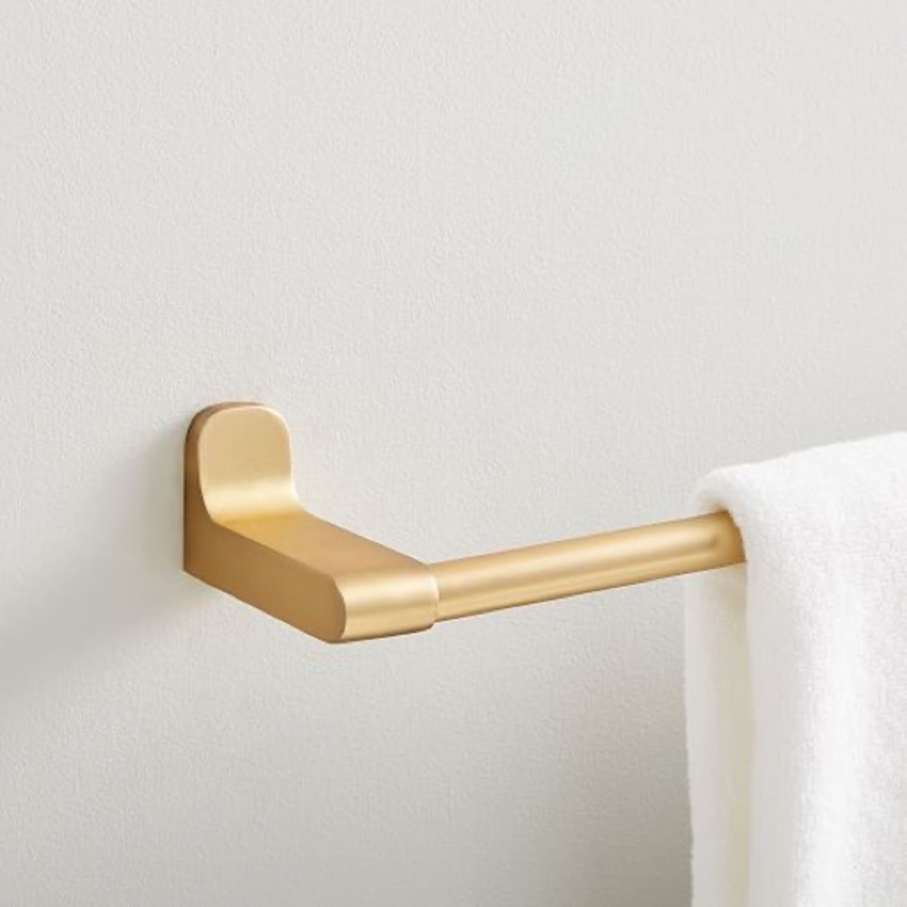 West Elm Mid-Century Contour Gold Towel Bar